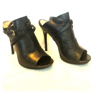 DKNYC Black Heels/Booties, size 8